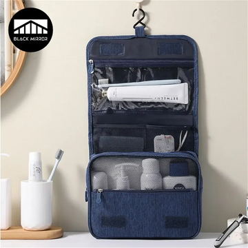 Portable Toiletry Washbag with Hanging Hook Waterproof Women Bathroom Cosmetic Storage Bag Large Capacity Travel Men Makeup Case Shopbizz Wholesale