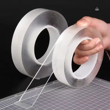 6 Pcs Set-Rolls wholesale Nano Tape Double Sided Tape Transparent Reusable Waterproof Adhesive Tapes Cleanable Kitchen Bathroom width 30mm length 3m thickness 1mm ($10.83/count) Shopbizz Wholesale