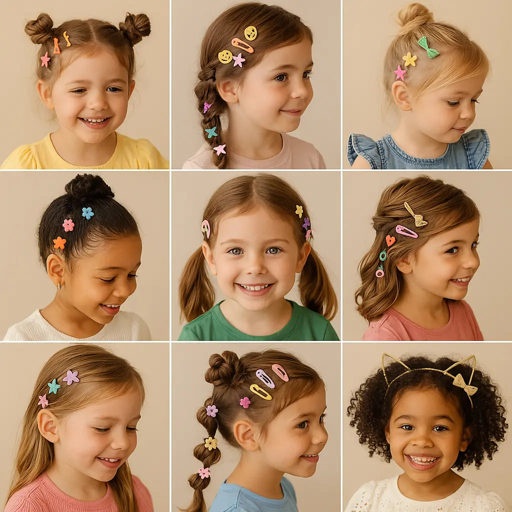 9 Creative Hairstyles for Kids Using Hair Clips and Accessories in 2025-how to use hair clips - Shopbizz Wholesale