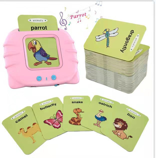 Pure English version of children's enlightenment early education intelligent card learning machine puzzle English card machine baby card ertion