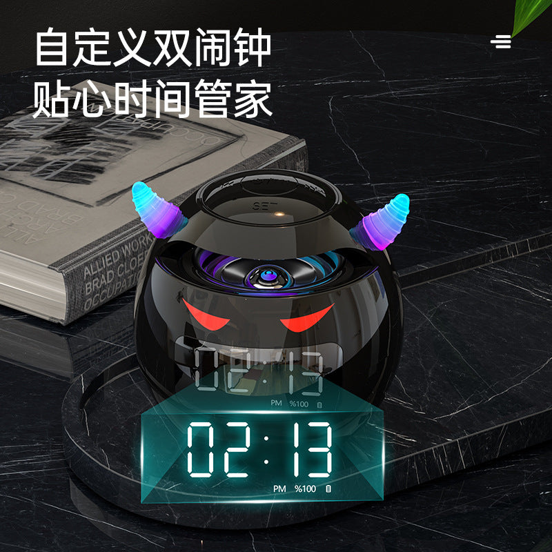 G9 Demon Blue speaker Clock Alarm clock AI art speaker desktop card HIFI subwoofer