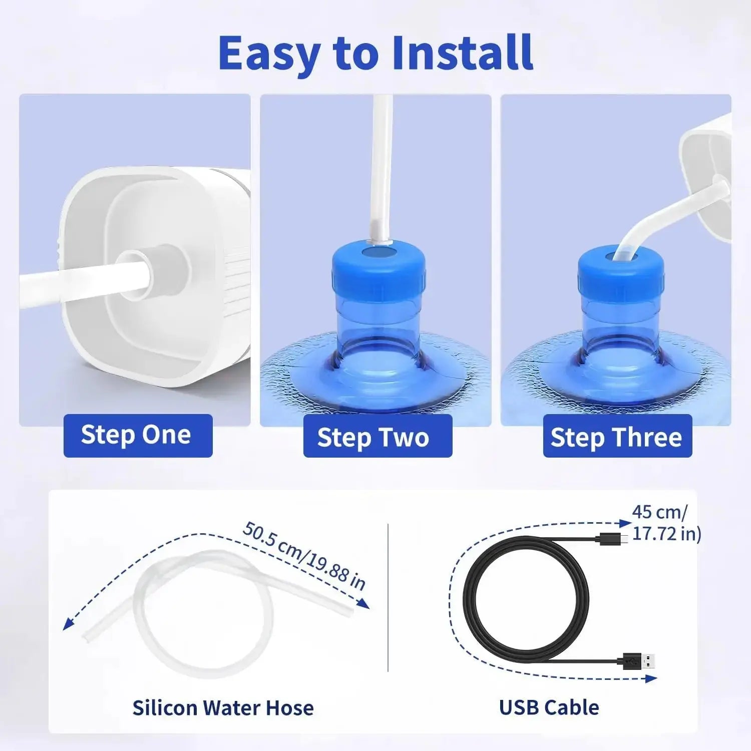 Water Bottle Pump for 5 Gallon Water Bottle Dispenser Pump Automatic Drinking Water Pump Portable Electric Water Dispenser Shopbizz Wholesale