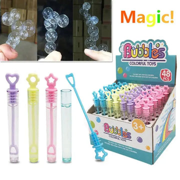 2022 6PCS Super Magic Bubble Soap Bottles Won't Burst Bubbles Blower Magic Toy Wedding Birthday Party Favors Bubbles Maker Kids Shopbizz Wholesale