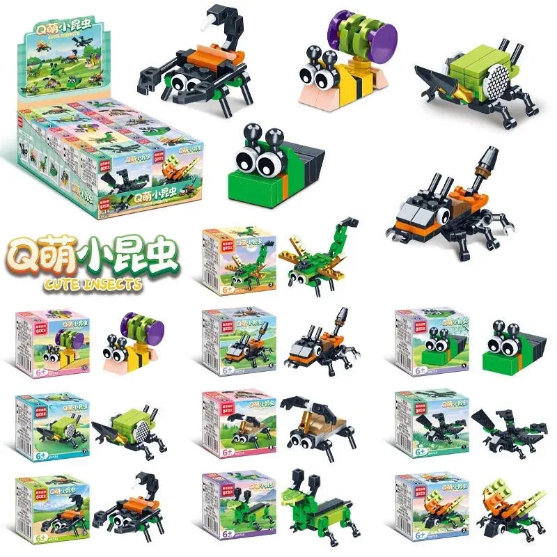 Creative Expert Mini Insects Animal Model Building Block Butterfly Bricks Model Educationa10 in 1 Kit Toy Birthday Gift for Kids Shopbizz Wholesale