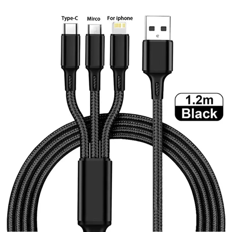 3 in1 Charging USB cable Shopbizz Wholesale