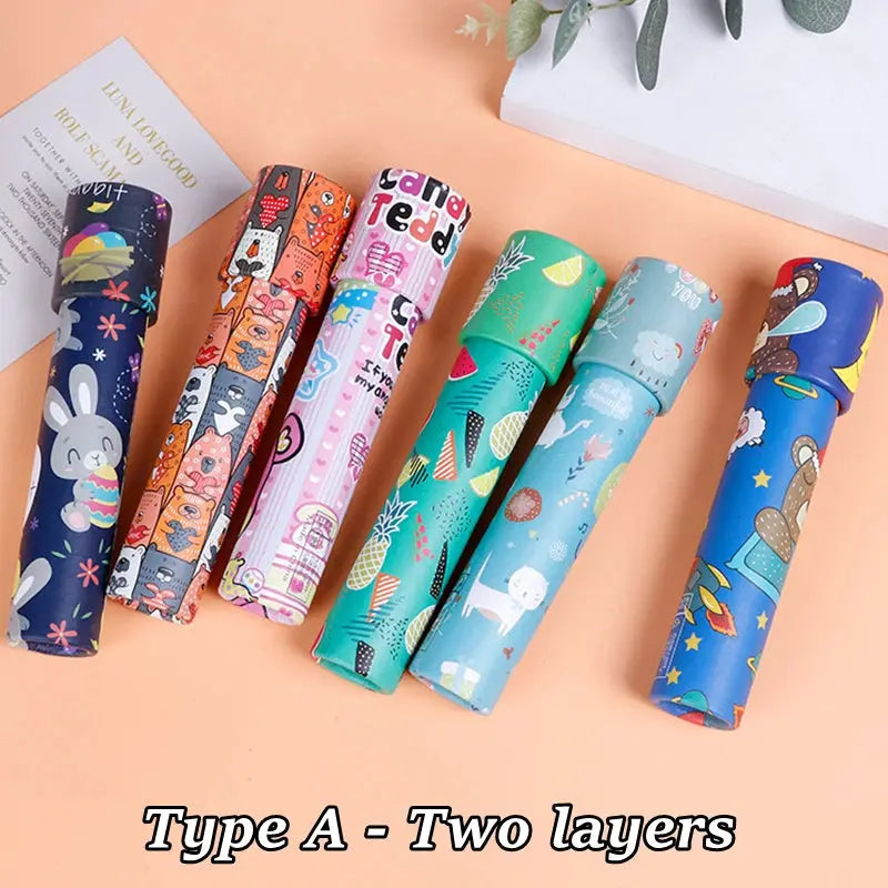 🌀 5PCS Scalable Rotation Magic Kaleidoscope – Classic Retro Toy for Kids 🎨✨ Shopbizz Wholesale