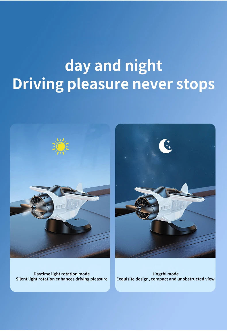 Car mounted solar powered rotating airplane Shopbizz Wholesale