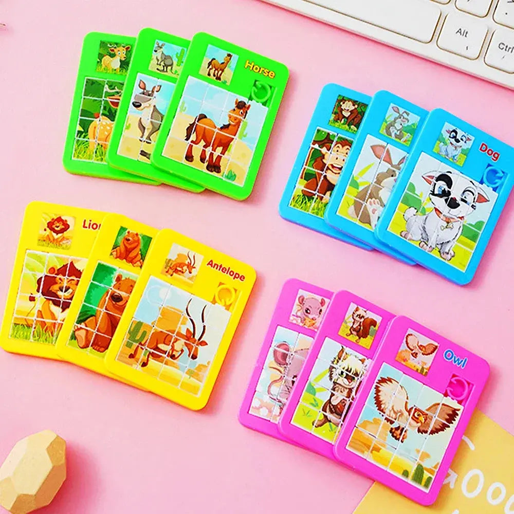 🧩 10PCS Huarong Road Cartoon Jigsaw Puzzles – Fun & Educational Toys for Kids 🎉🎁 Shopbizz Wholesale