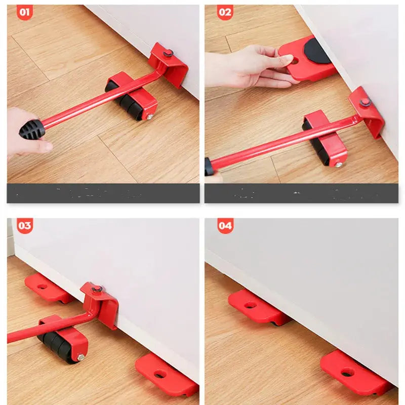 Furniture Moving Transport Roller Set Removal Lifting Moving Tool Set Wheel Bar Mover Moving Heavy Stuffs Device Hand Tool Shopbizz Wholesale