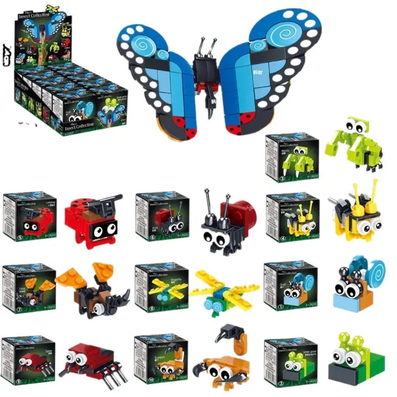 Creative Expert Mini Insects Animal Model Building Block Butterfly Bricks Model Educationa10 in 1 Kit Toy Birthday Gift for Kids Shopbizz Wholesale