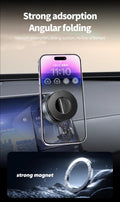 Folding Strong Magnet Magnetic Phone Holder 360° Rotation Desk Car Vacuum Suction Windshield Dashboard Mobile Holder 2025 Shopbizz Wholesale