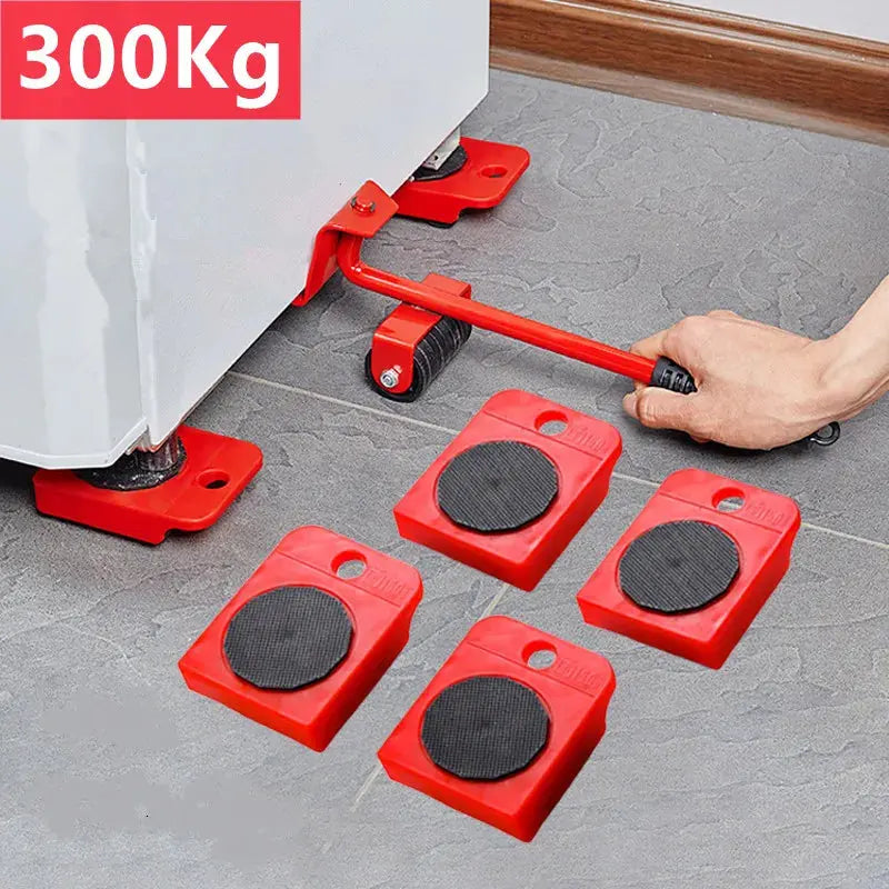 Furniture Moving Transport Roller Set Removal Lifting Moving Tool Set Wheel Bar Mover Moving Heavy Stuffs Device Hand Tool Shopbizz Wholesale