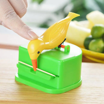 Set of 12 Bird Toothpick Dispensers | Automatic Press Woodpecker Holder for Home & Restaurants ($ 4.99/count)