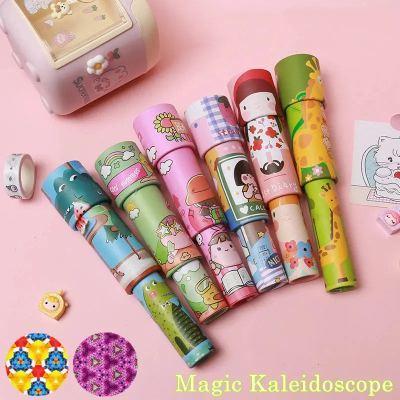 🌀 5PCS Scalable Rotation Magic Kaleidoscope – Classic Retro Toy for Kids 🎨✨ Shopbizz Wholesale