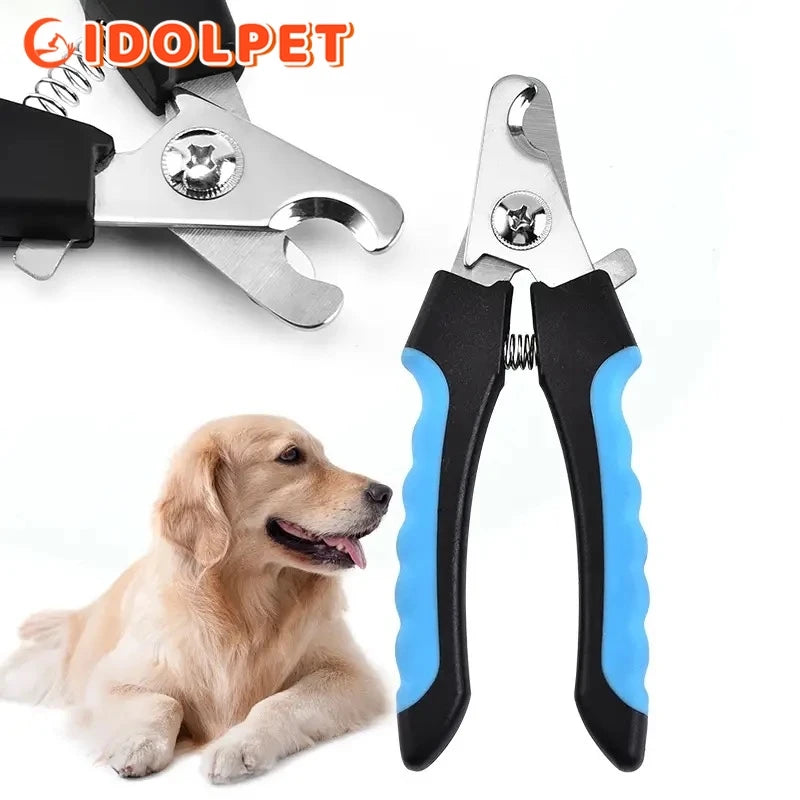 Professional Pet Nail Clipper with Safety Guard – Stainless Steel Grooming Scissors for Cats & Dogs