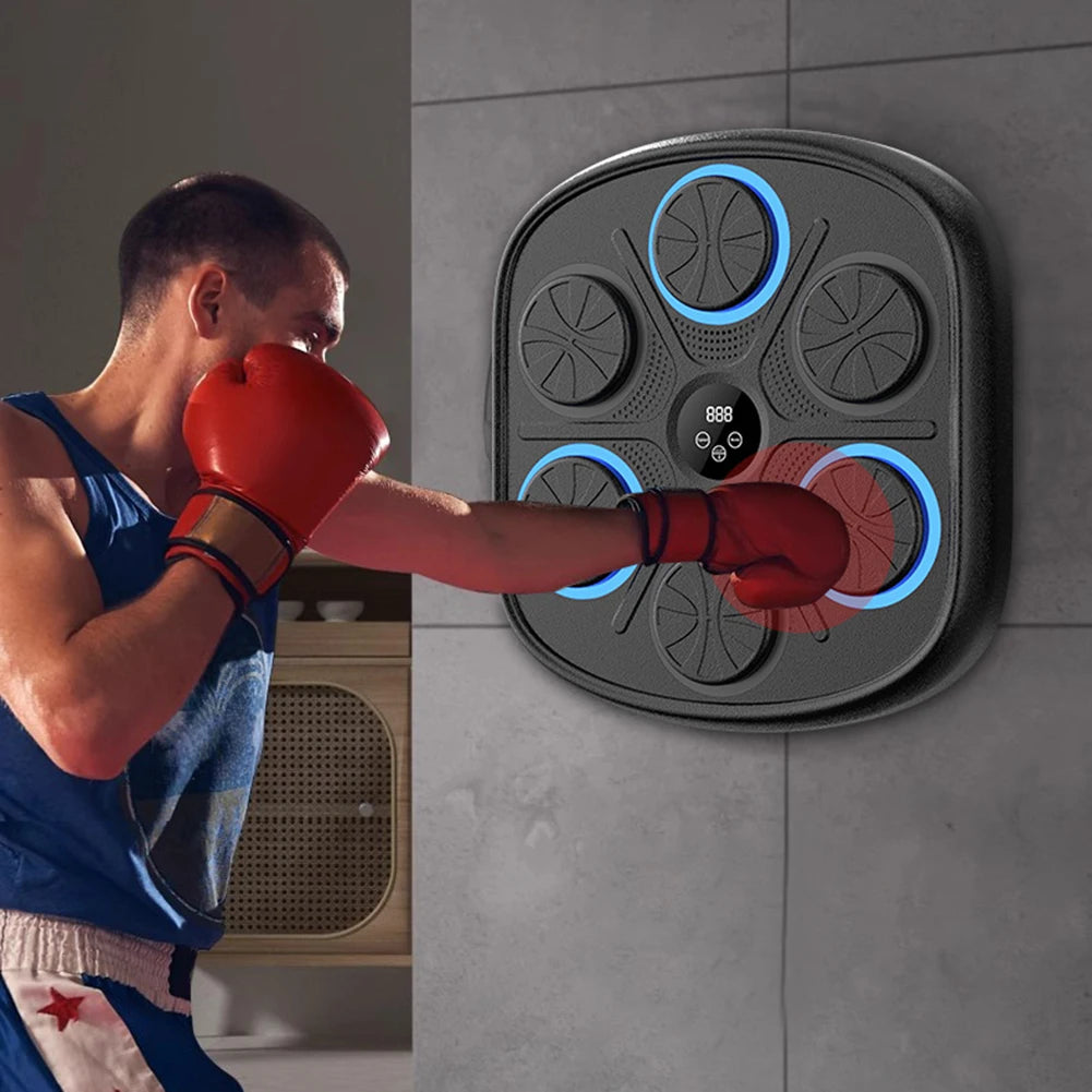 Music Boxing Machine Wall Target LED Lighted Smart Boxing Game for Sports Home Exercise Boxing Training Punching Equipment