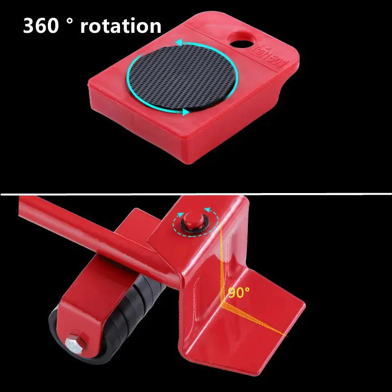 Furniture Moving Transport Roller Set Removal Lifting Moving Tool Set Wheel Bar Mover Moving Heavy Stuffs Device Hand Tool Shopbizz Wholesale