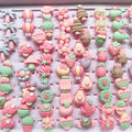 10pcs Children's Cartoon Rings Candy Fruit Flower Animal Mix Multicolor Finger Jewelry Rings Kids Girls Gift Shopbizz Wholesale