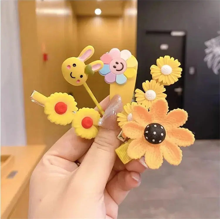 14PCS Girls Sweet Hair Clip Rainbow Fruit Lovely Hair Accessories Headwear Hairpins Cute Cartoon Hair Bands Headdress Barrettes Shopbizz Wholesale