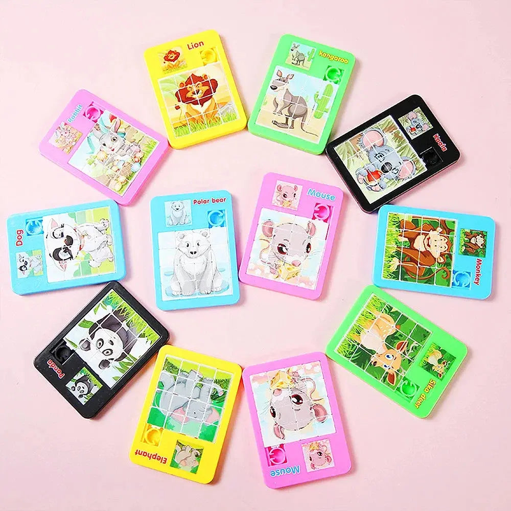 🧩 10PCS Huarong Road Cartoon Jigsaw Puzzles – Fun & Educational Toys for Kids 🎉🎁 Shopbizz Wholesale