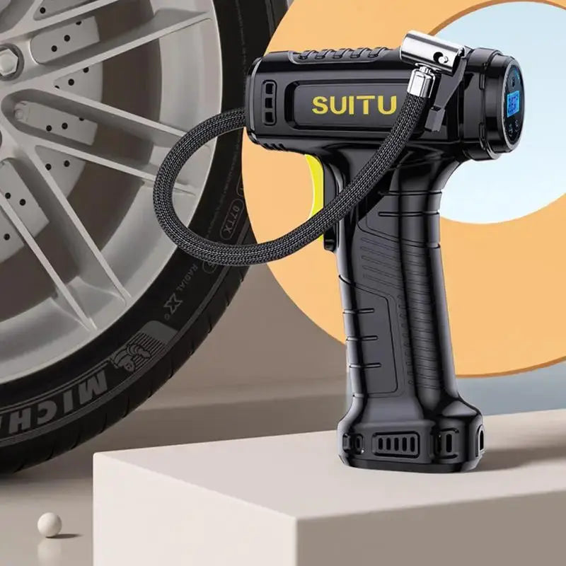 Portable Wireless Car Inflatable Pump 120W Electric Vehicle Tire Inflator Handheld Automobiles Air Compressor Car Accessories Shopbizz Wholesale