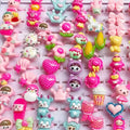 10pcs Children's Cartoon Rings Candy Fruit Flower Animal Mix Multicolor Finger Jewelry Rings Kids Girls Gift Shopbizz Wholesale