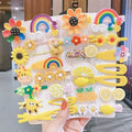 🎀 28PCS/14PCS Cute Hair Accessories Set – Cartoon, Flower & Fruit Hair Clips for Girls 🍓🌸 Shopbizz Wholesale