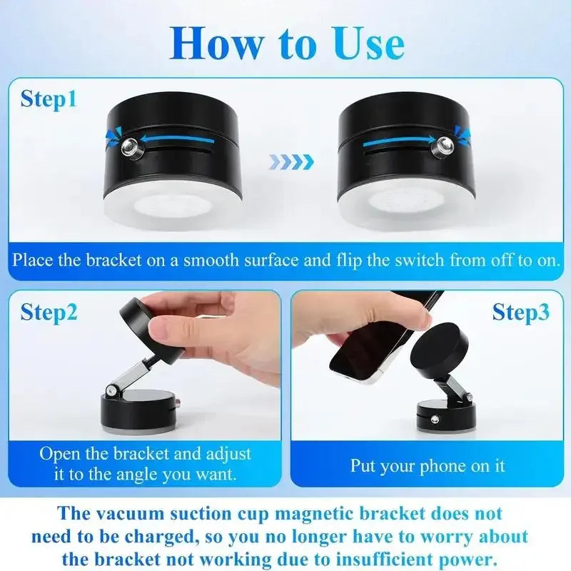 Strong Suction Cup Magnetic Phone Holder Stand - Shopbizz Wholesale