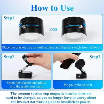 Strong Suction Cup Magnetic Phone Holder Stand - Shopbizz Wholesale