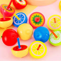 Kids Party Favors 10Pcs Wooden Fruit Spinner Baby Shower Birthday Souvenirs Christmas Kindergarten Boys Girls Gift Reward Pinata Shopbizz Wholesale