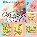 12Pcs Drawing Toys Sand Painting Pictures DIY Crafts Education Toy for Kids Birthday Baby Shower Party Favors Treat Bag Fillers Shopbizz Wholesale
