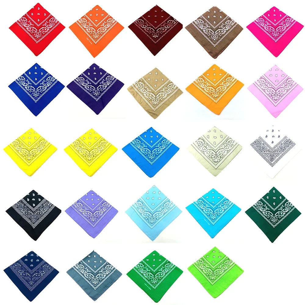 Set of 12 Pcs Paisley Print Bandana Set – Unisex Headbands, Face Masks, Wrist Wraps & Handkerchiefs ($1.65/count) Shopbizz Wholesale