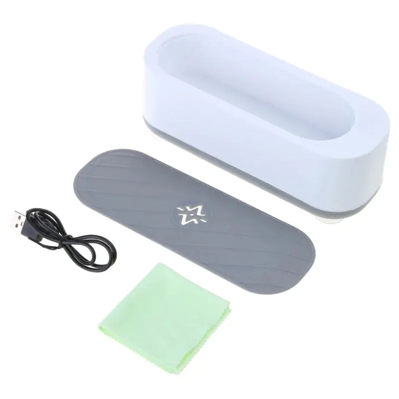 Portable Ultrasonic Jewelry Cleaner Low Noise Ultrasonic Cleaner Machine for Jewelry,Ring,Silver,Retainer,Eyeglass,Watch Shopbizz Wholesale