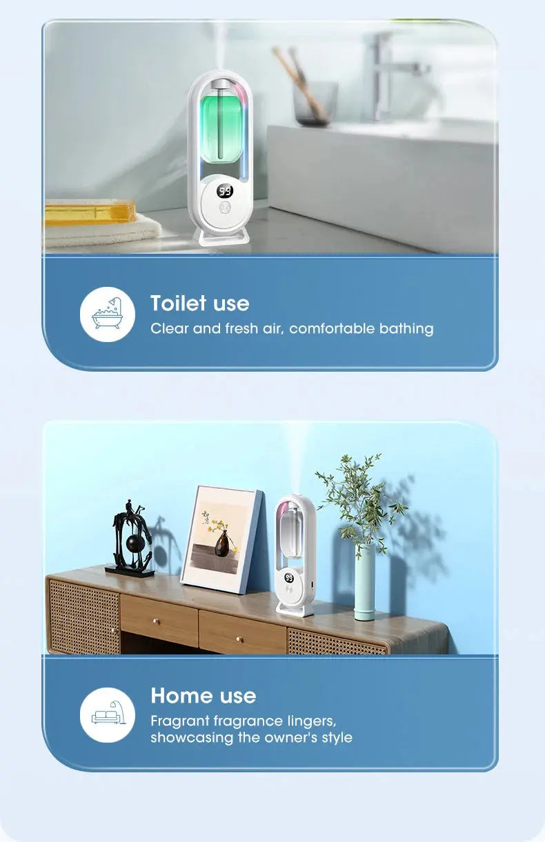 Automatic Home Fragrance Machine Essential Oil Diffuser Nebulizer Perfume Scent Machine for Kitchen and toilet deodorization Shopbizz Wholesale