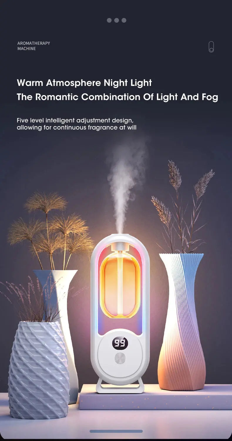Automatic Home Fragrance Machine Essential Oil Diffuser Nebulizer Perfume Scent Machine for Kitchen and toilet deodorization Shopbizz Wholesale