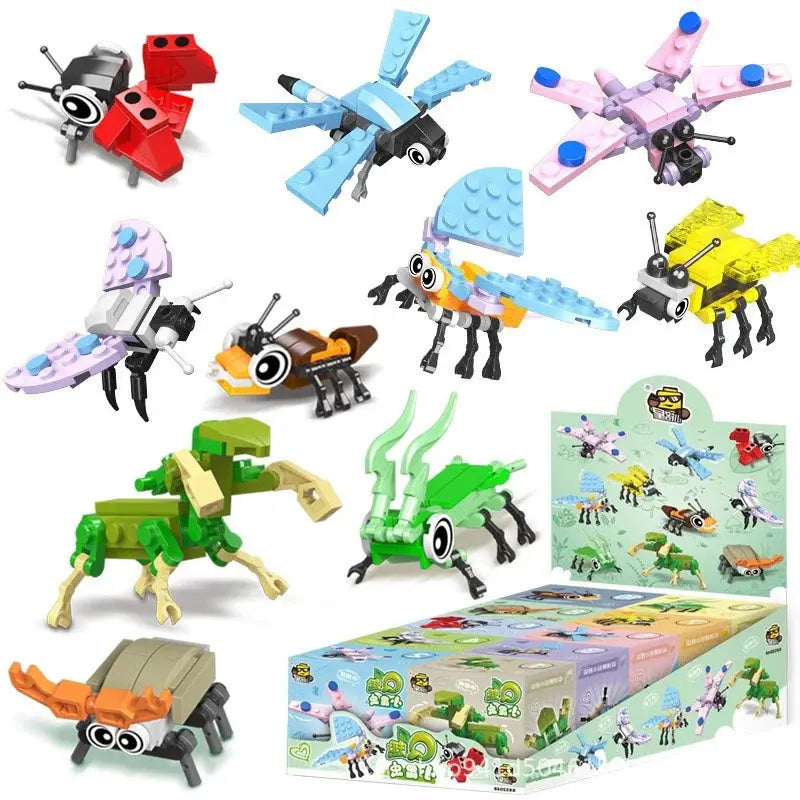 Creative Expert Mini Insects Animal Model Building Block Butterfly Bricks Model Educationa10 in 1 Kit Toy Birthday Gift for Kids Shopbizz Wholesale