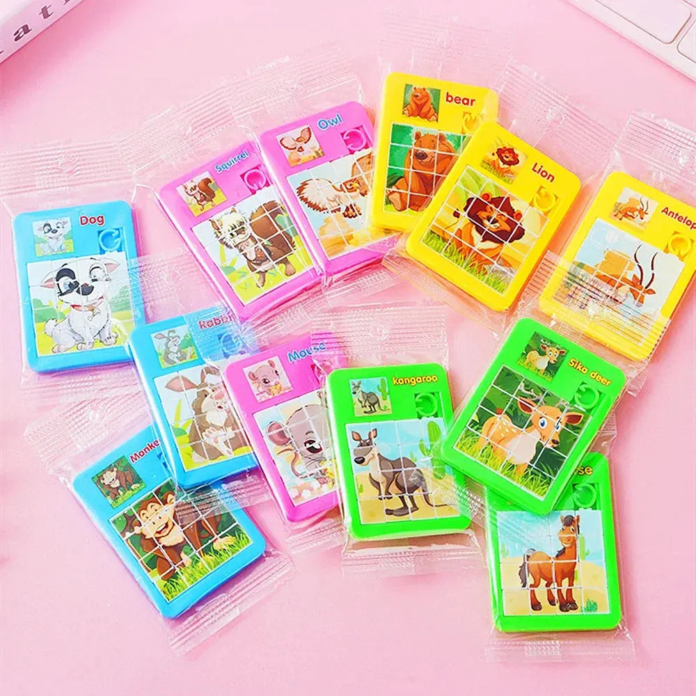 🧩 10PCS Huarong Road Cartoon Jigsaw Puzzles – Fun & Educational Toys for Kids 🎉🎁 Shopbizz Wholesale