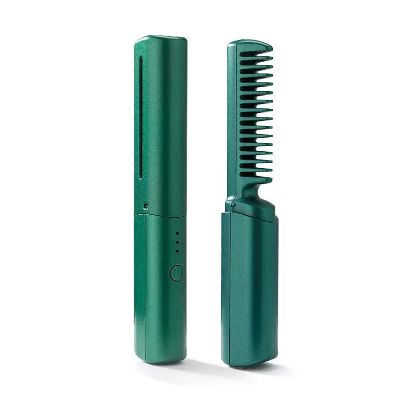 SET OF 3 PCS-Wireless Hair Hot Comb Portable Mini USB Rechargeable Hair Straightener Fast Heating Hair Straightening Styling Tool  ($ 14.99/count) Shopbizz Wholesale
