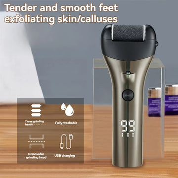 New Digital Display 3-Speed Electric Foot Grinder – Magic Pedicure Callus Remover