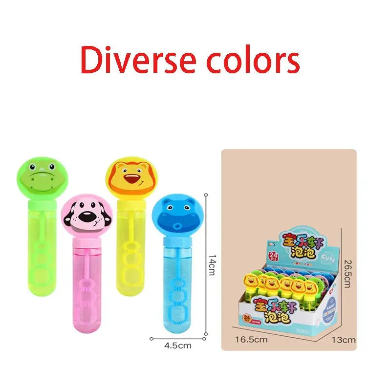 4/8/16/24pcs Bubble Stick Outdoor Interactive Cartoon Bubble Blowing Machine Colorful Bubble Blowing Stick Toy Party Favors Shopbizz Wholesale