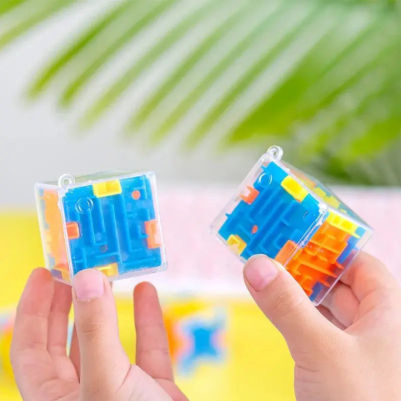 10Pcs Fun 3D Cube Rolling Beads Maze Educational Toys Boys Girls Birthday Wedding Guest Gift Giveaway Christmas Kids Gift Pinata Shopbizz Wholesale