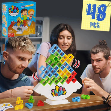 Fun Balance Stacking Building Board Game – Perfect for Kids, Adults, Family Game Nights, and Parties