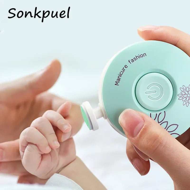 Baby Electric Nail Trimmer – Safe & Gentle Nail Polisher for Newborns & Kids