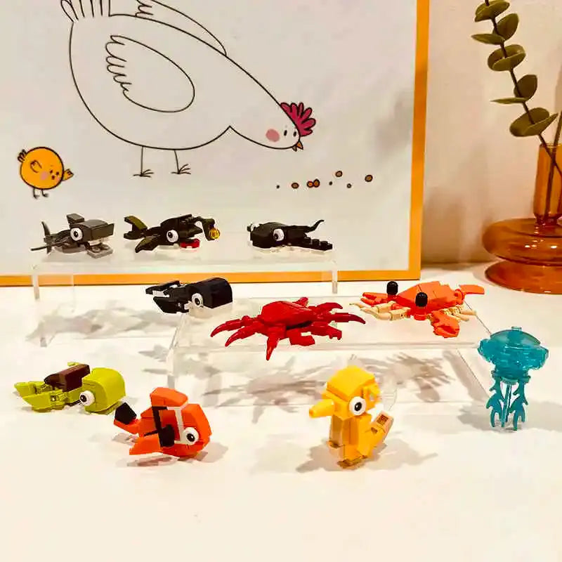 Creative Expert Mini Insects Animal Model Building Block Butterfly Bricks Model Educationa10 in 1 Kit Toy Birthday Gift for Kids Shopbizz Wholesale