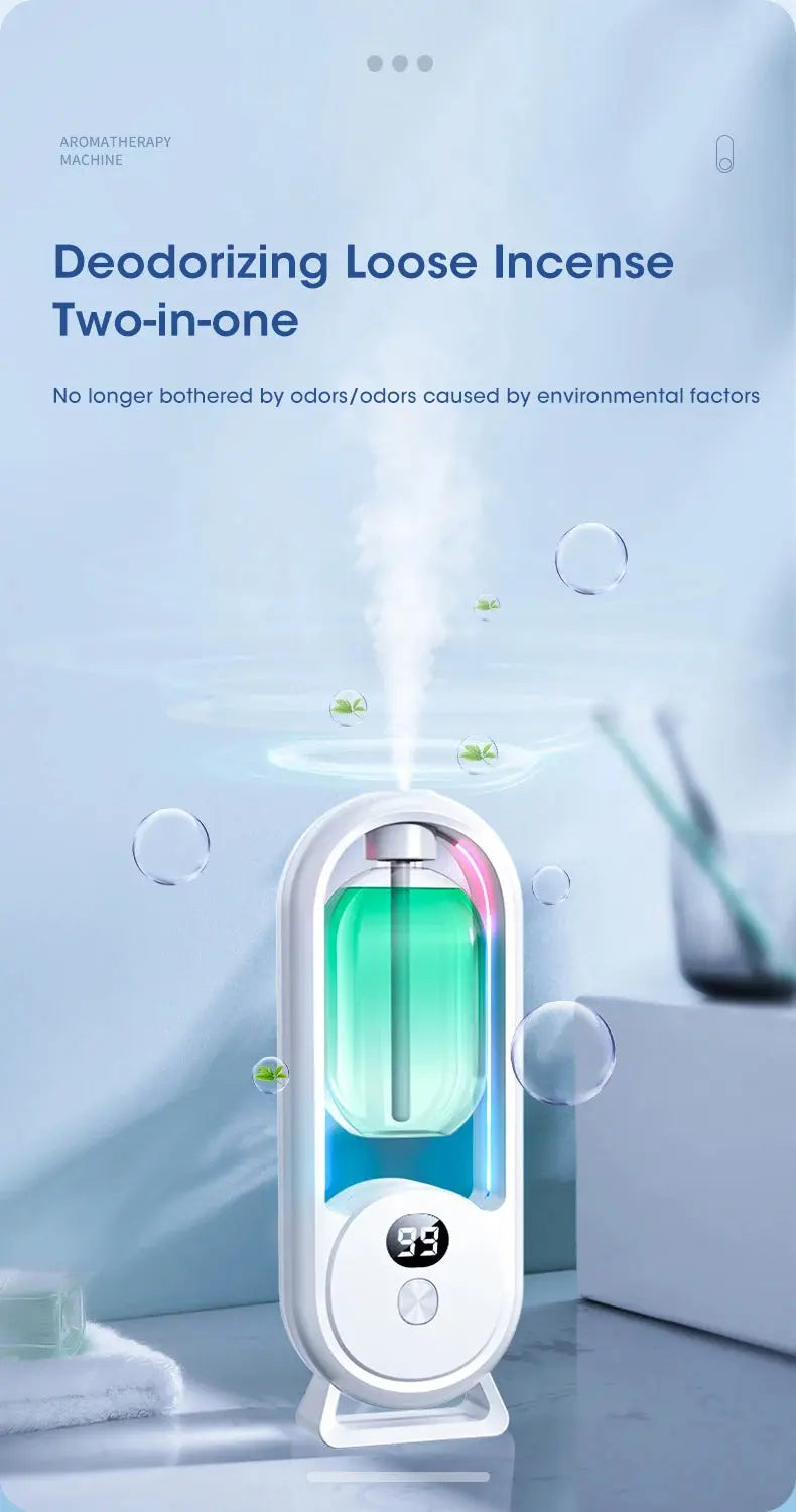 Automatic Home Fragrance Machine Essential Oil Diffuser Nebulizer Perfume Scent Machine for Kitchen and toilet deodorization Shopbizz Wholesale