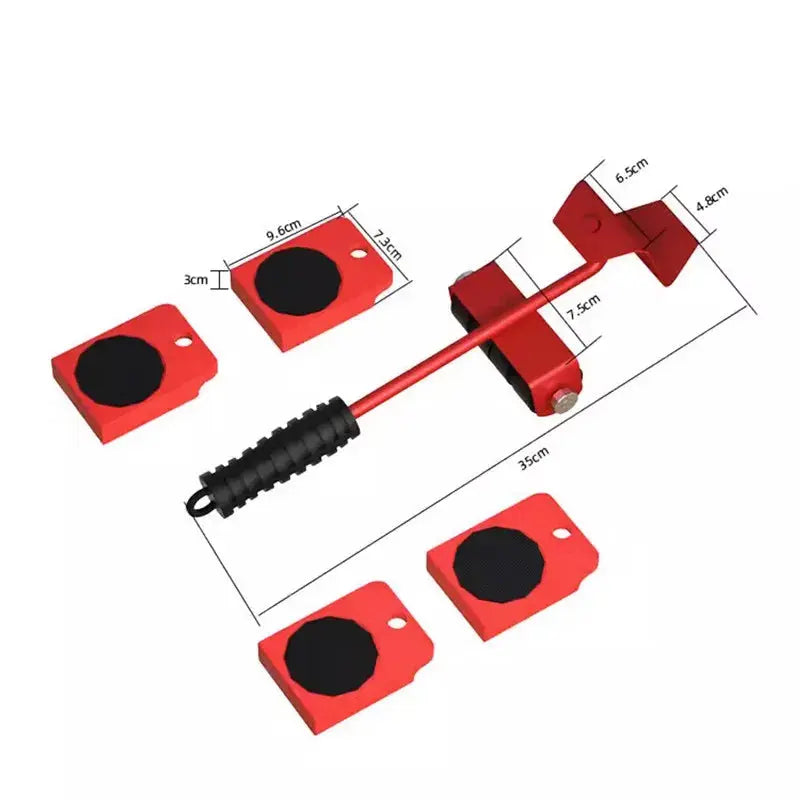 Furniture Moving Transport Roller Set Removal Lifting Moving Tool Set Wheel Bar Mover Moving Heavy Stuffs Device Hand Tool Shopbizz Wholesale