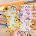 🎀 28PCS/14PCS Cute Hair Accessories Set – Cartoon, Flower & Fruit Hair Clips for Girls 🍓🌸 Shopbizz Wholesale