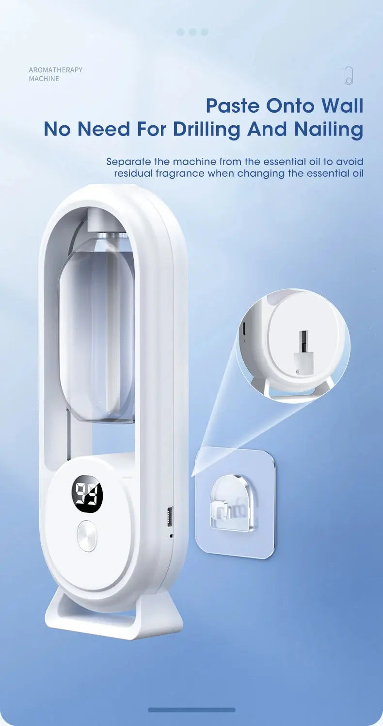 Automatic Home Fragrance Machine Essential Oil Diffuser Nebulizer Perfume Scent Machine for Kitchen and toilet deodorization Shopbizz Wholesale