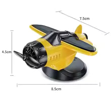 Car mounted solar powered rotating airplane