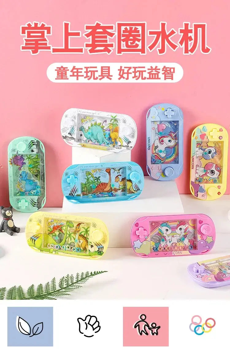 Handheld Game Console Water Set Circle Game Intellectual Toy Creative Cartoon Style Fun Party Games for Children Birthday Gift Shopbizz Wholesale